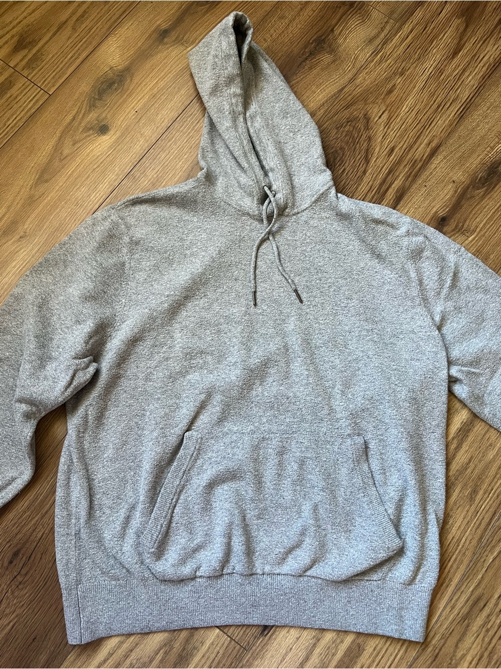 Faherty Brand Classic Heather Grey Surf Knit Hoodie XL